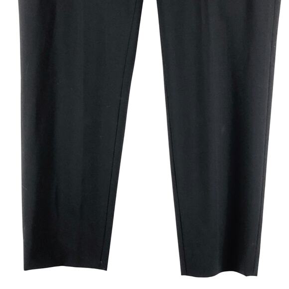 Theory Womens Size 4 Pants Trousers High Waist Wool Lined Stretch Side Zip Black - Picture 4 of 13